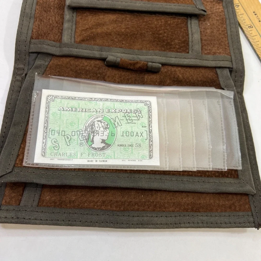 Vintage Pigskin Leather Wallet Made in Taiwan ROC Brown Trifold Card Holder Soft